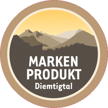 Label Markenprodukte aus dem Diemtigtal Rundes Label Markenprodukte aus dem Diemtigtal