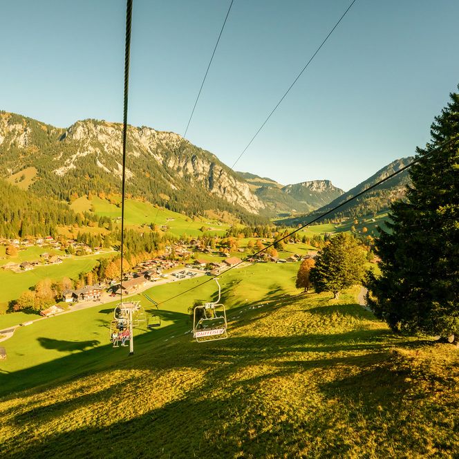 Photo: Descent with the Grimmialpbergbahn cable car - to the photo